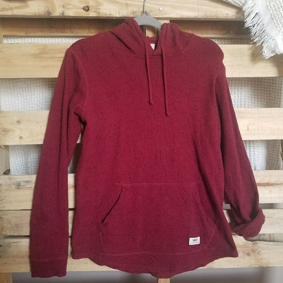 Vans Sweaters - Vans maroon hoodie